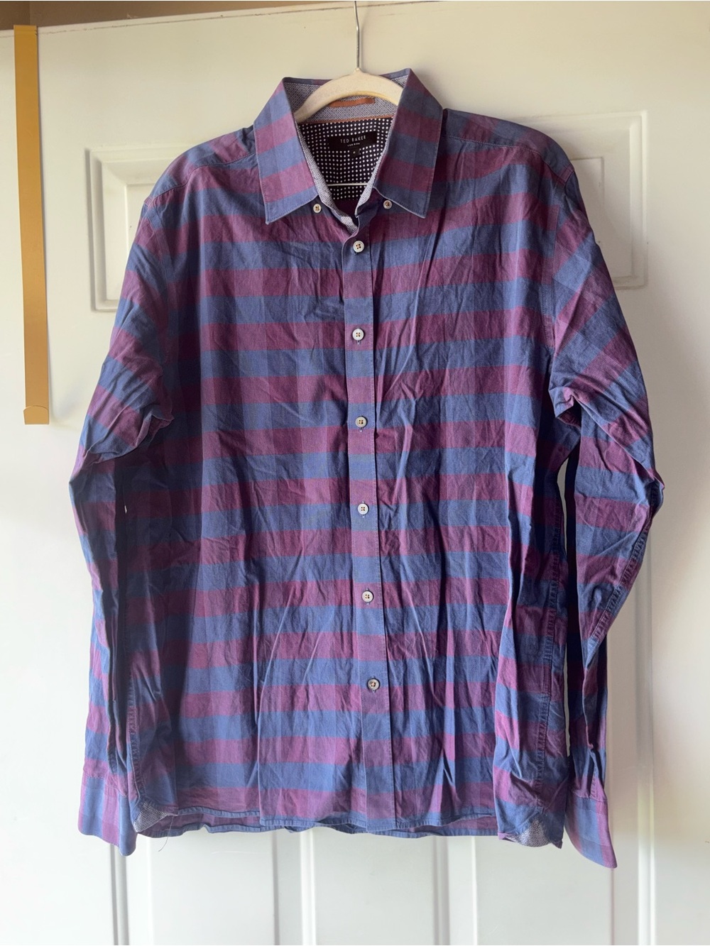 Ted Baker London plaid button down shirt size 6 (2X)